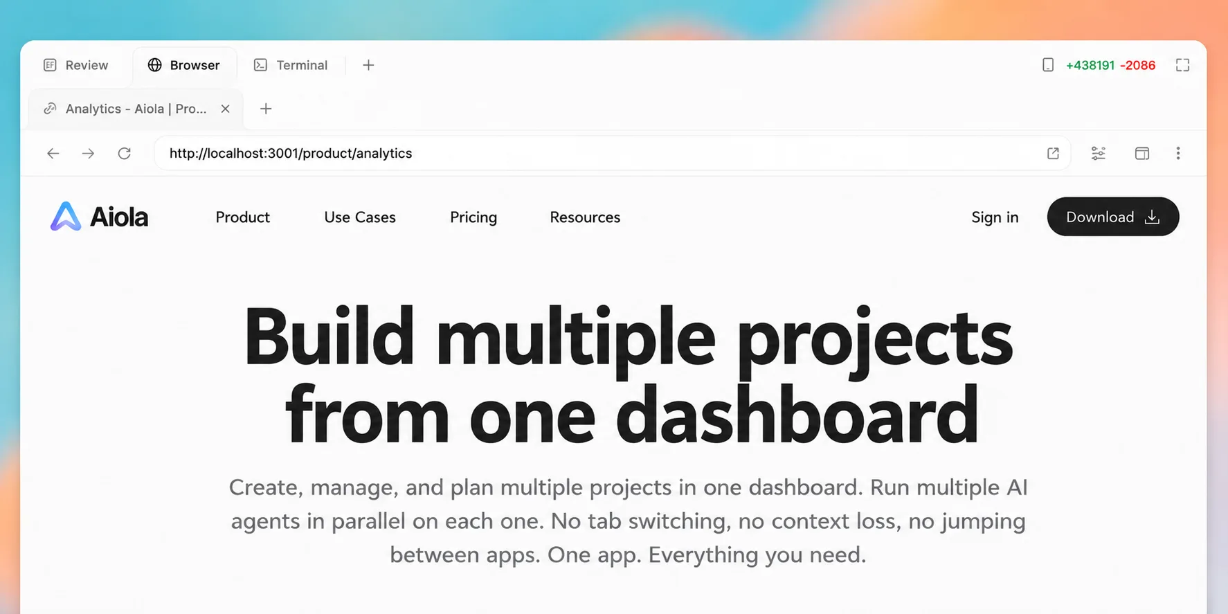 v0.1.3 unified the side panel and added a workspace default mode